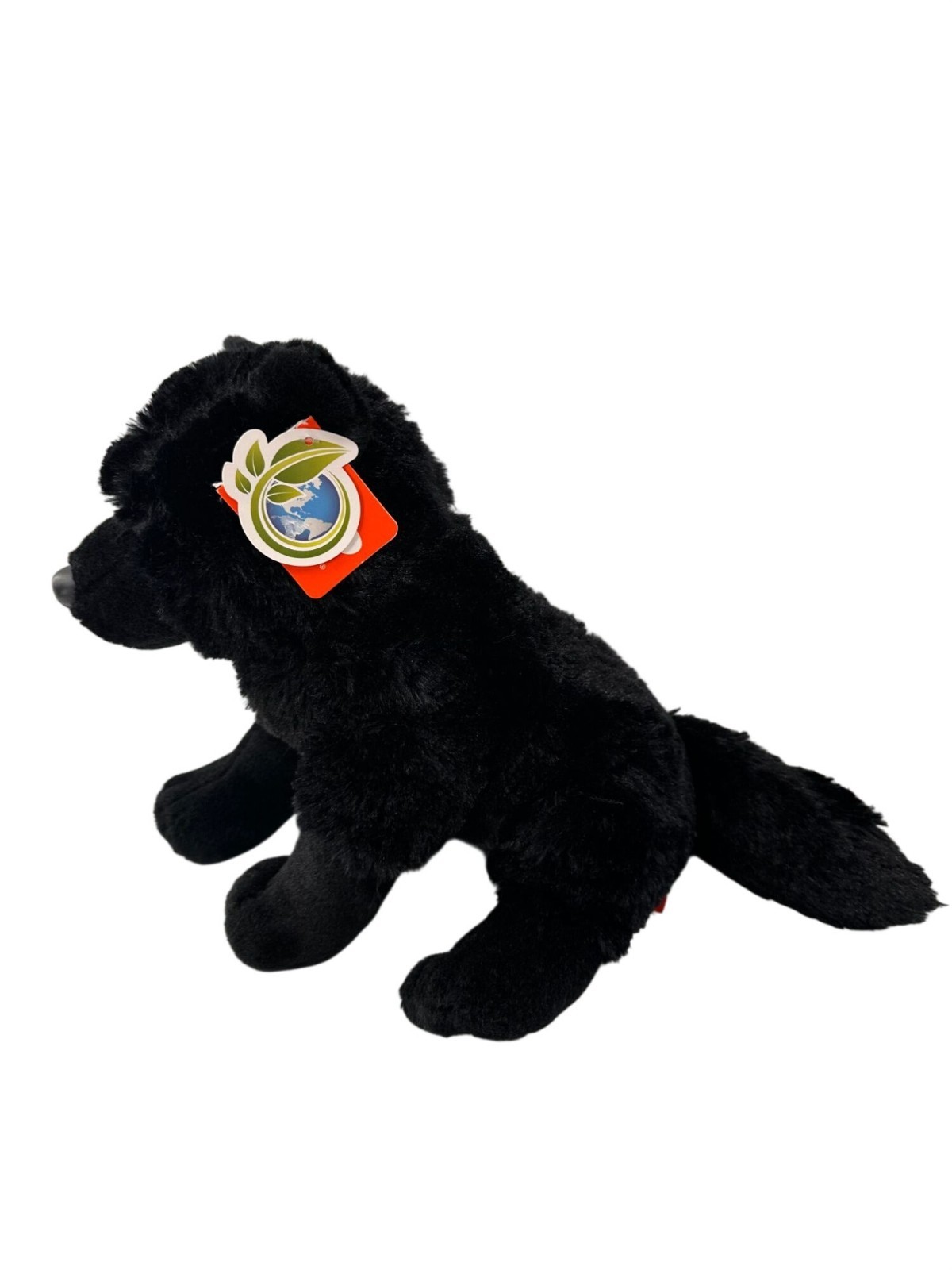 Wild Republic Black Wolf Plush Stuffed Animal Toy 12" Soft & Cuddly Eco Friendly