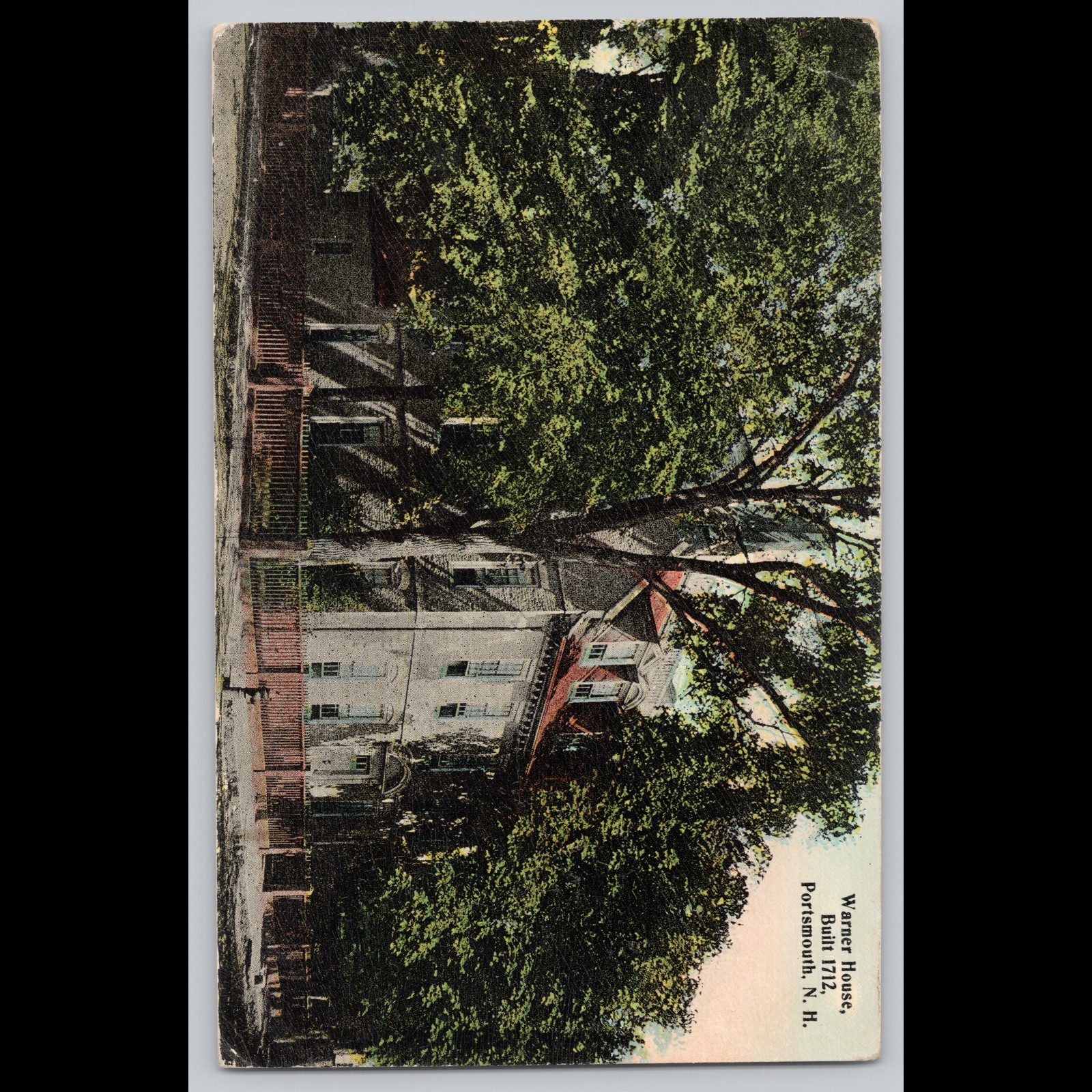 Antique Postcard Warner House Built 1712 Portsmouth NH Architecture