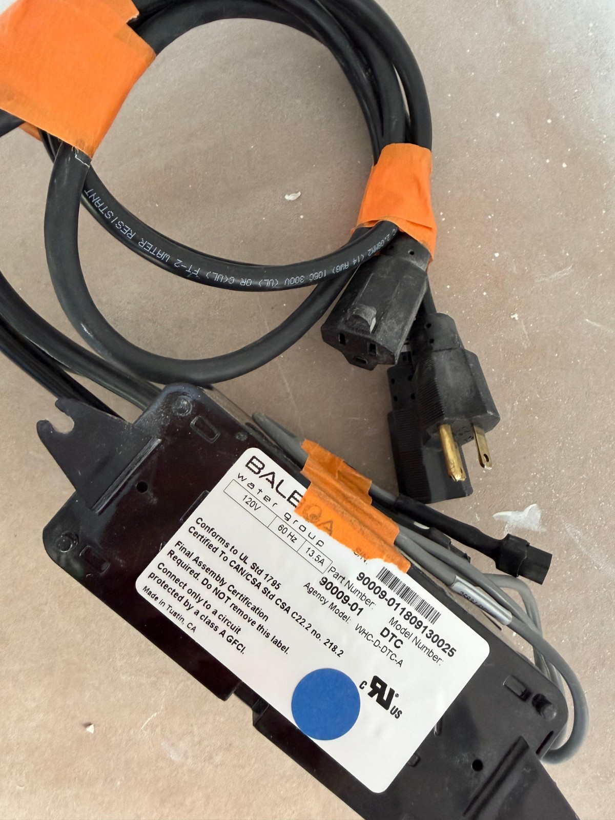 Balboa Water Group 9000SMT Power Distribution Unit 120V 13.5A Black