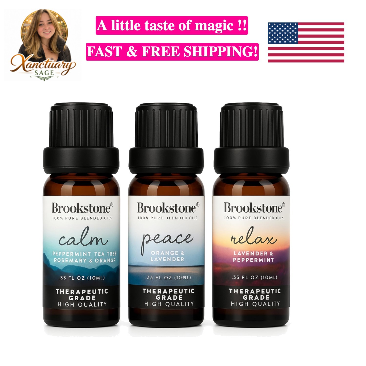 Essential Oil Blends Sleep Collection | Organic Essential Oil Set for Aromath...