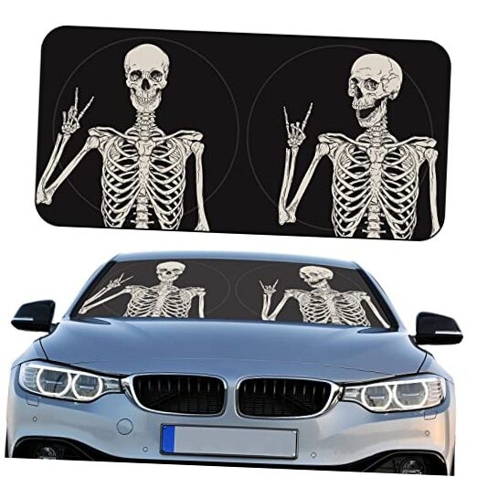 Windshield Sun Shade Foldable Car Front Window Covers for Car Skeleton