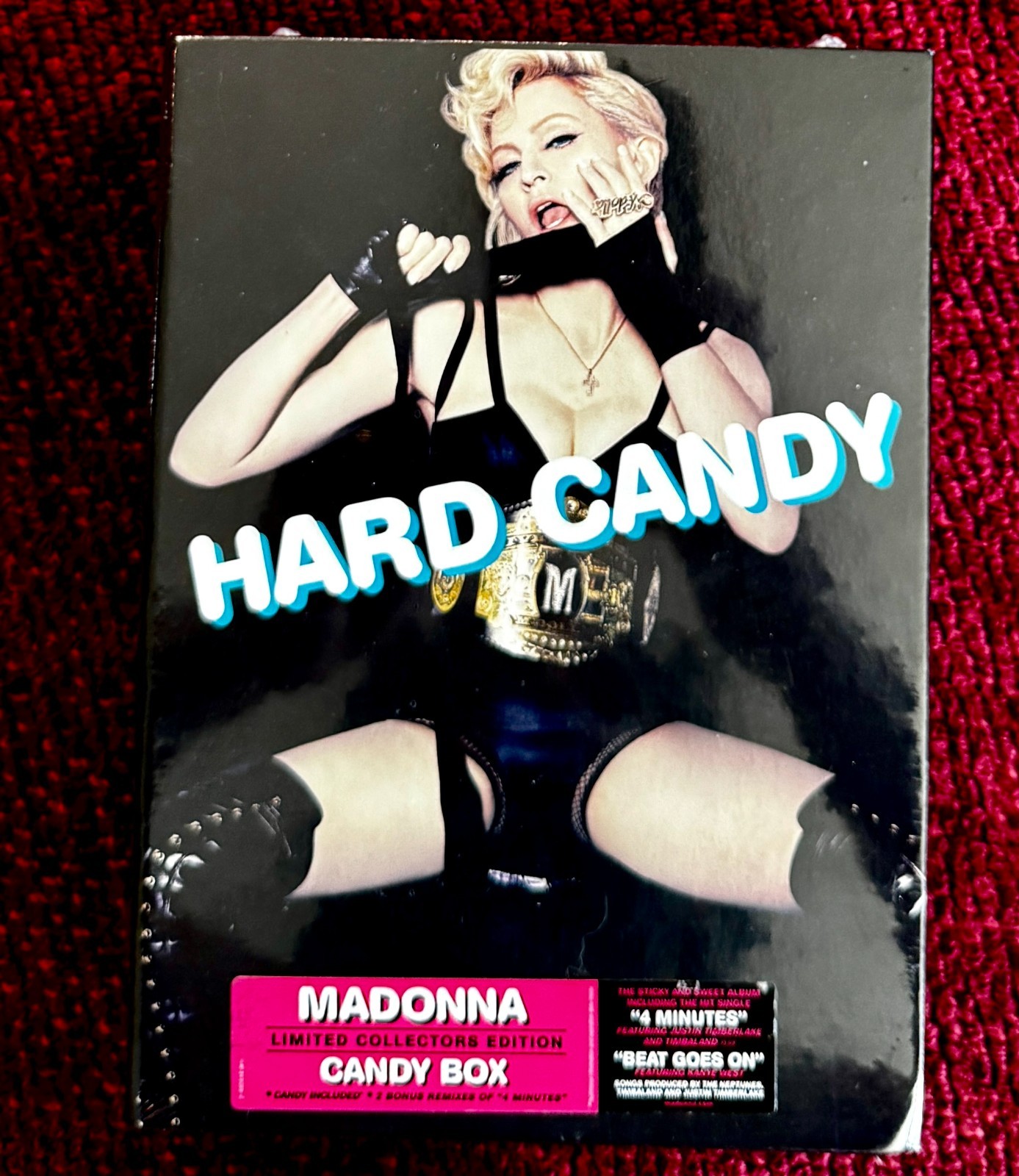 MADONNA HARD CANDY CD PROMO LIMITED EDITION BOX SET STICKER DISC SEALED LOT 2008