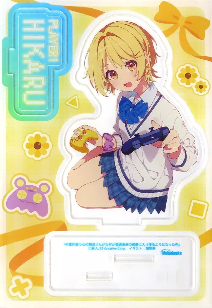 Asahi Hikari Acrylic Panel Figure – Light Attribute Girl Collectible 4x6in