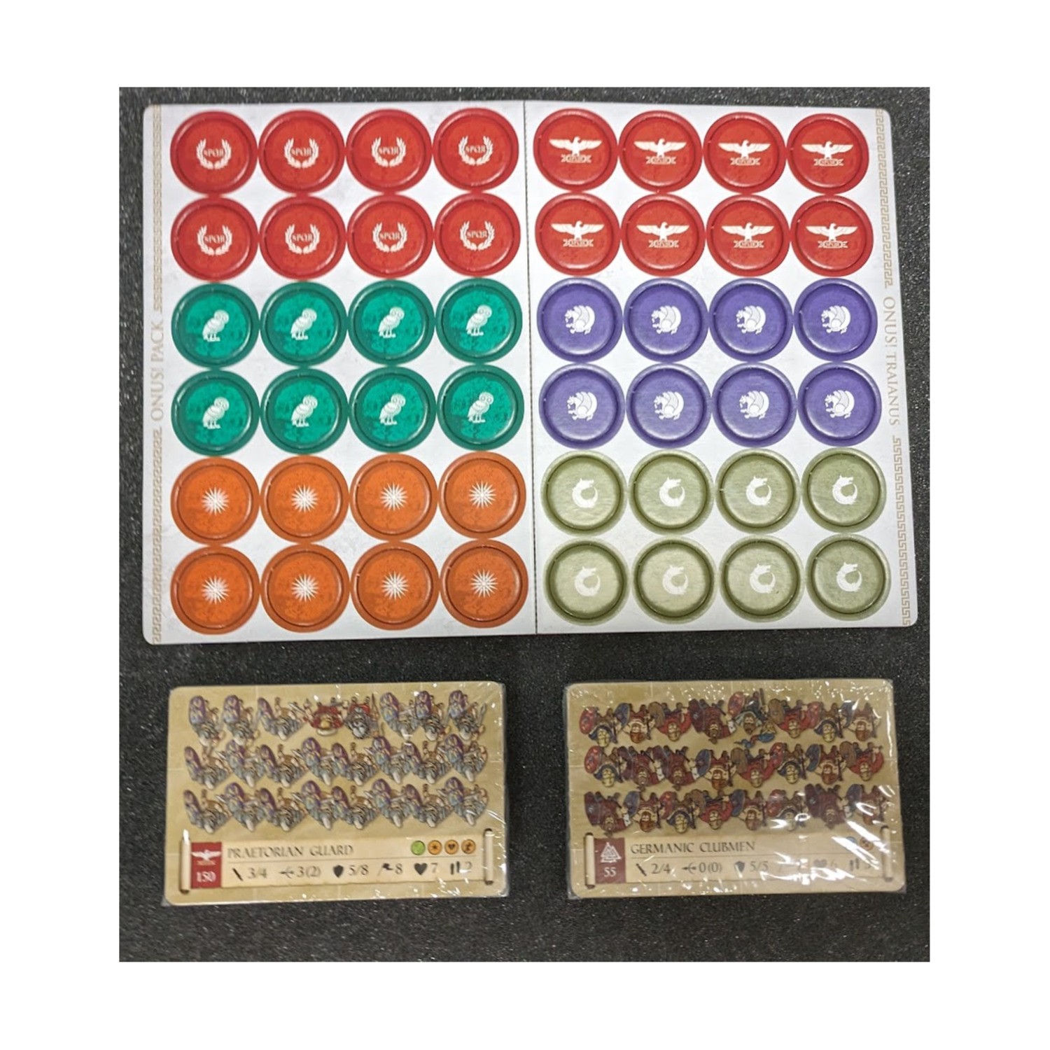 Draco Idea Onus  Onus! Traianus/Pack - Bonus Kickstarter Unit Cards & Ma Bag NM