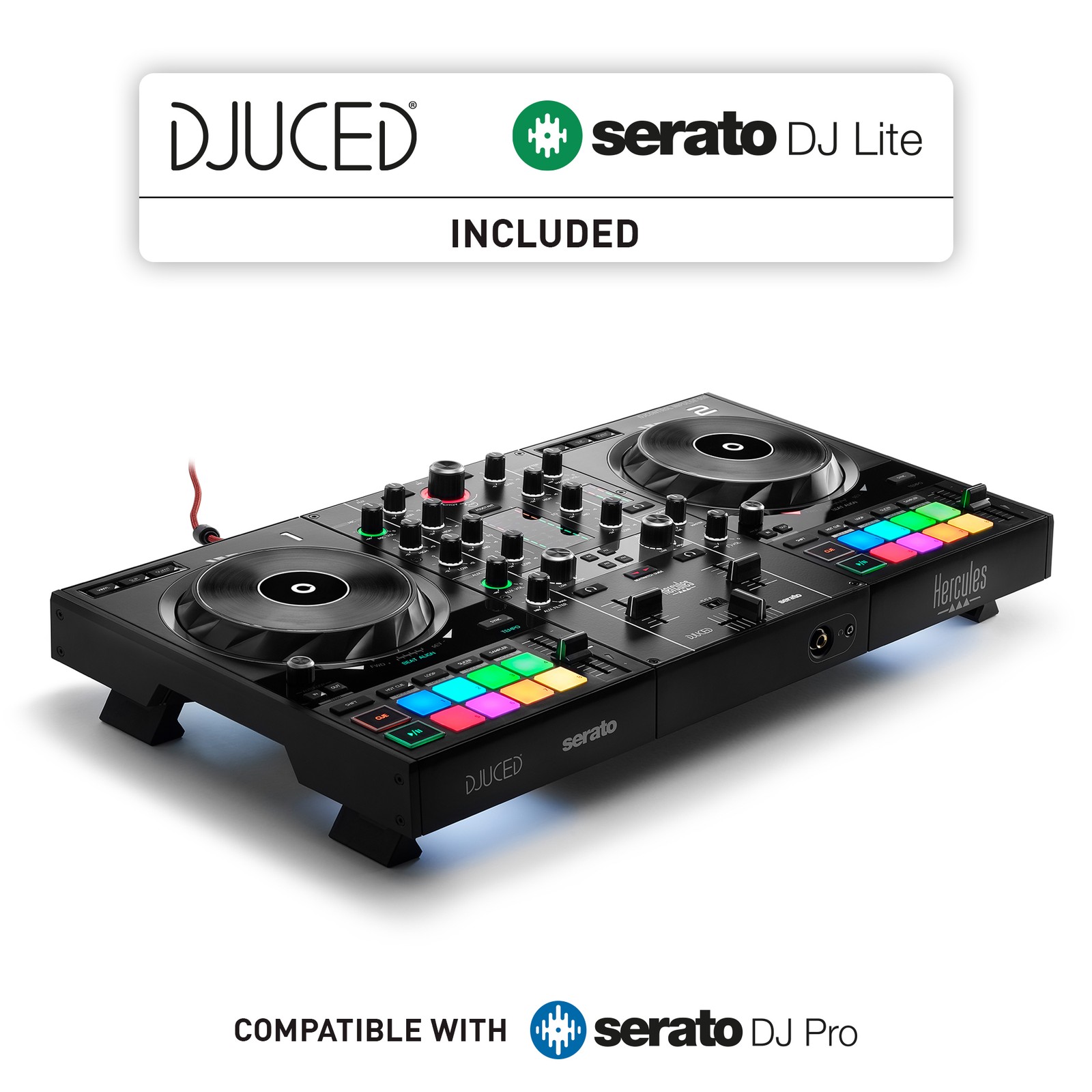 Hercules DJControl Inpulse 500: 2-deck USB DJ controller for Serato DJ and