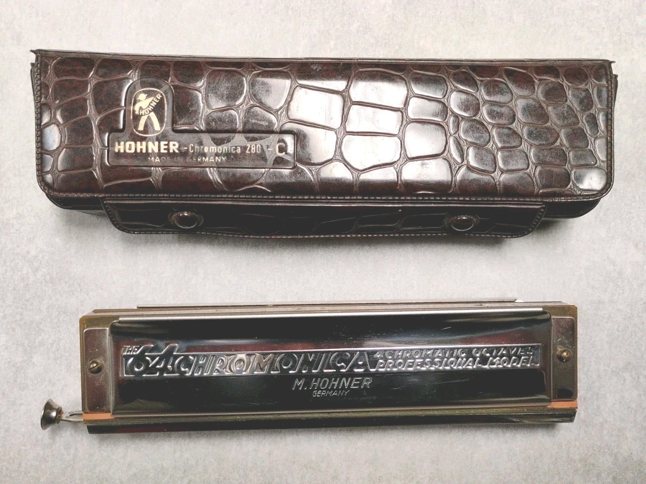 Hohner  "The 64 Chromonica"  4 Chromatic Octaves Professional Model 280-C W/Case