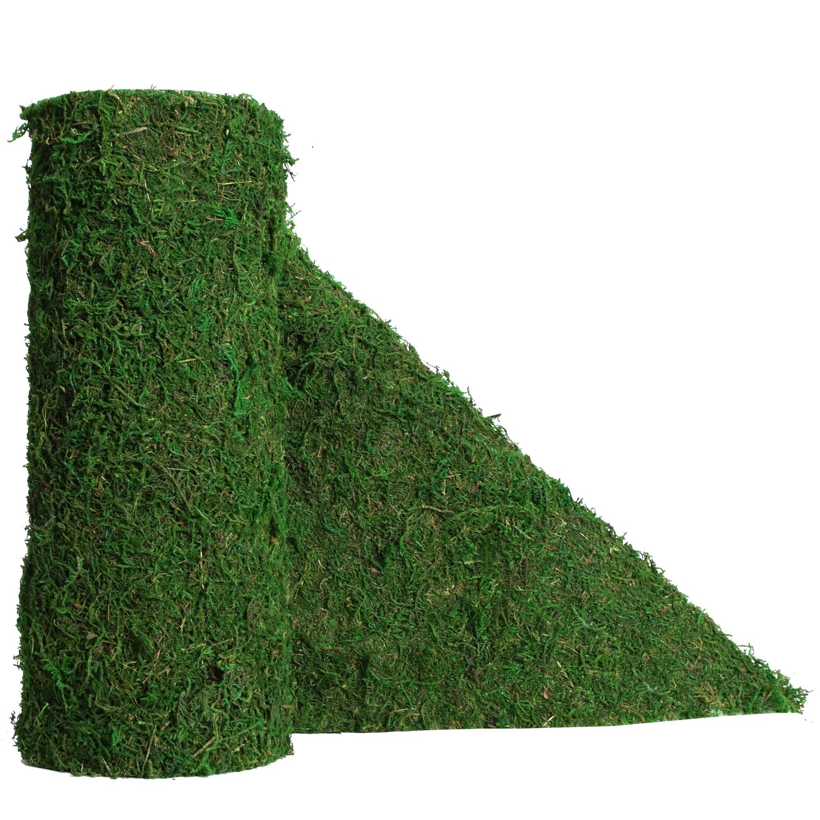 Moss Roll, Dried Moss for Crafts, Moss Table Runner for Fairy Gardens, Weddin...