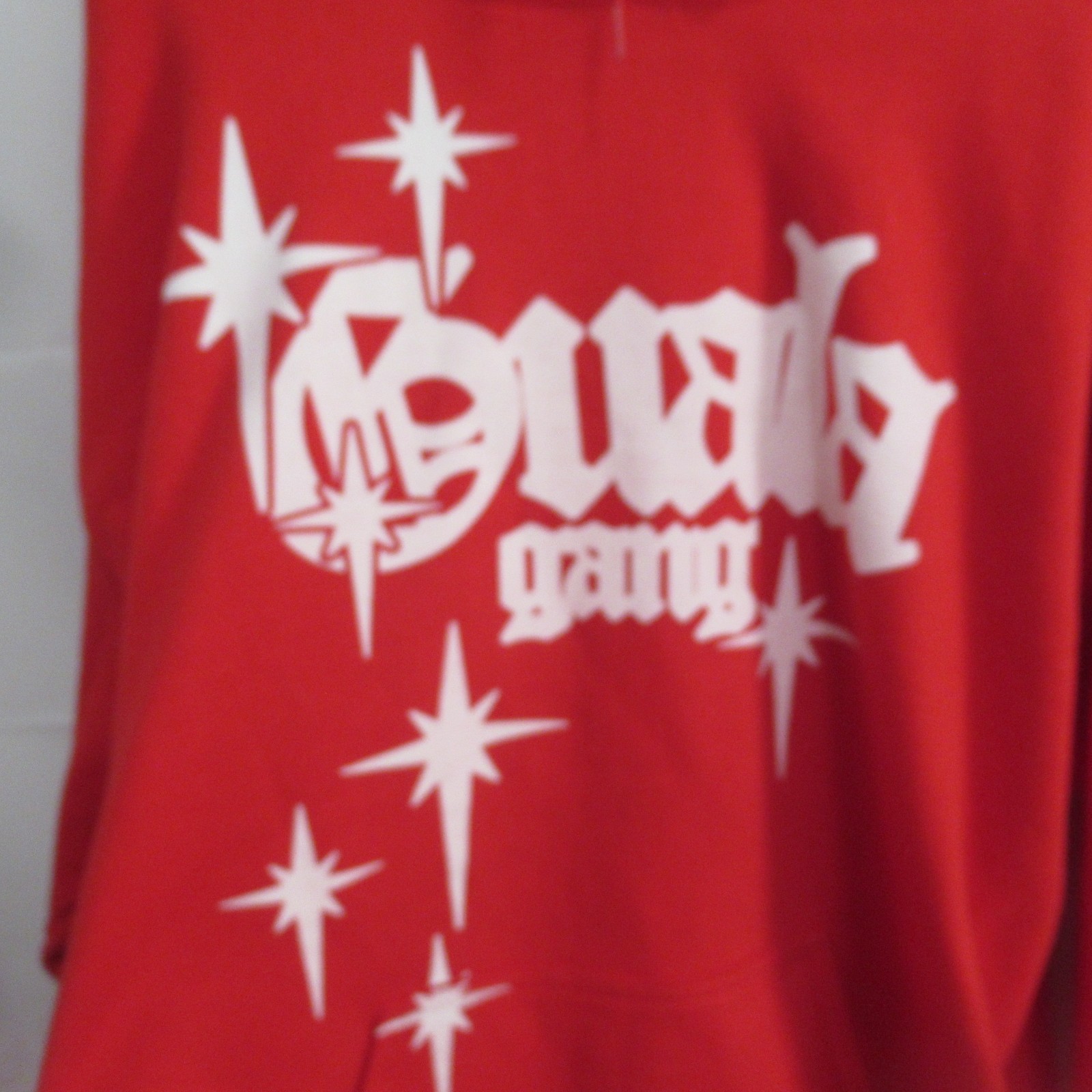 Gualagang Hoodie red Large graphic Guala gang Worldwide streetwear heavyweight