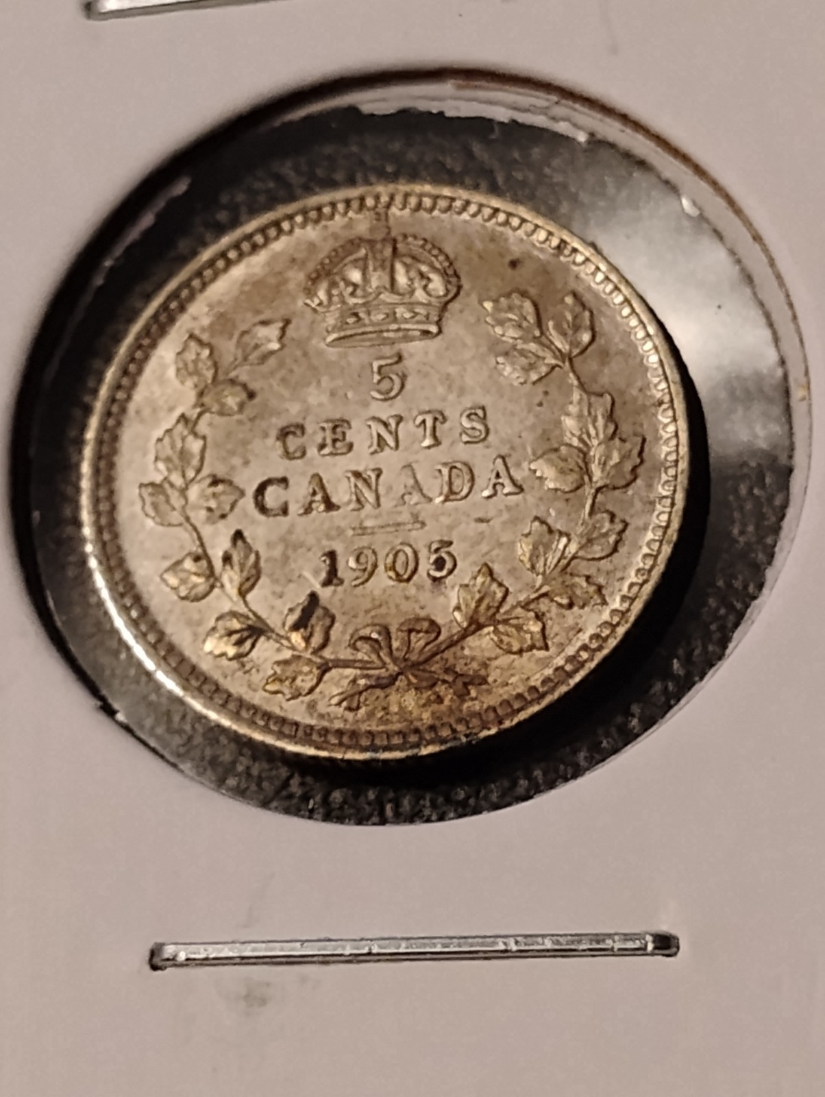 High Grade 1905 Canada 5¢ Five Cent Silver Coin Looks Uncirculated