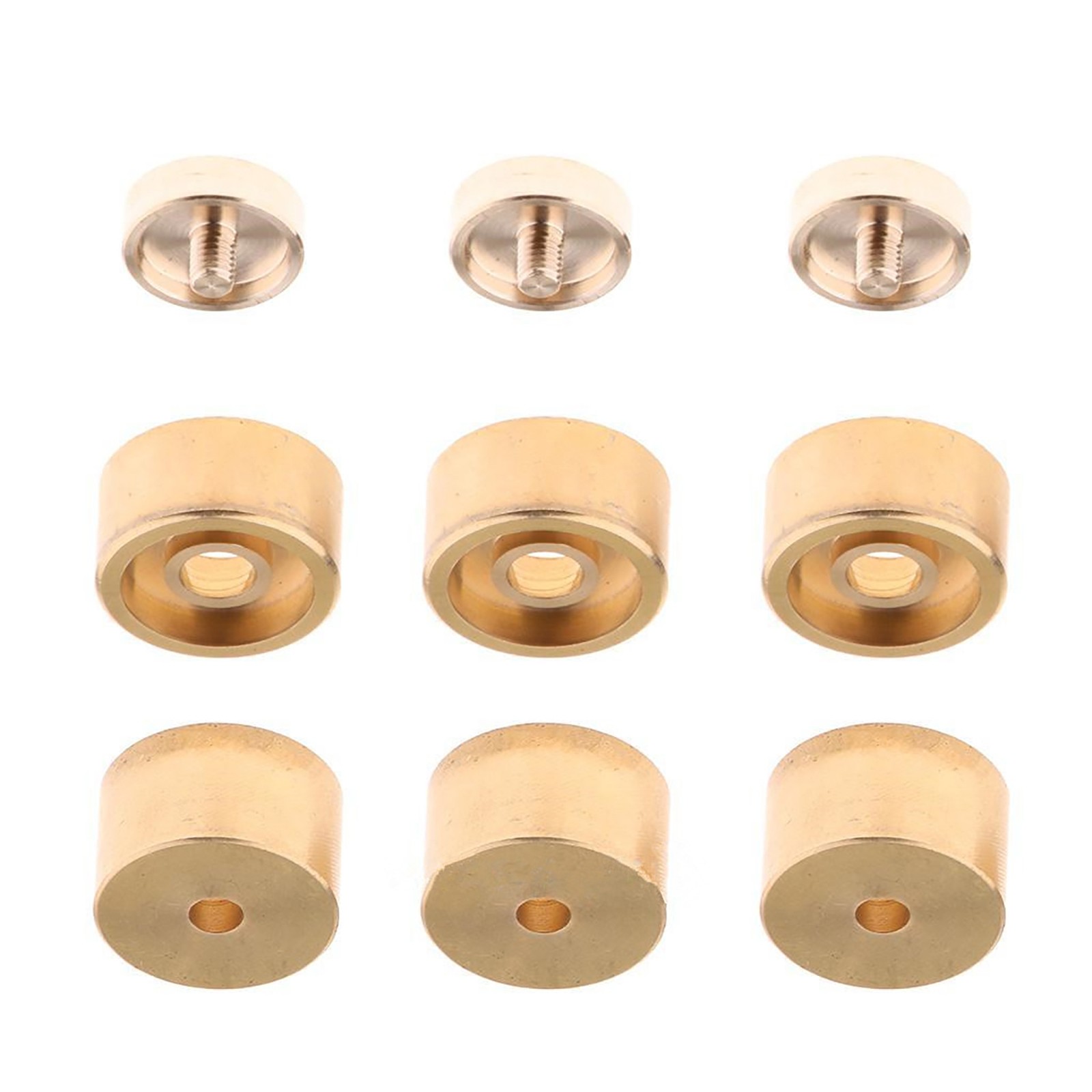9PCS Brass Trumpet Valve Finger Buttons Trumpet Accessories Musical Instrument