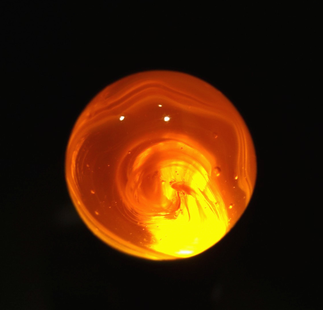 CHRISTENSEN  AGATE  AMBER    R&T Pattern  w/Cutline  WET MINT