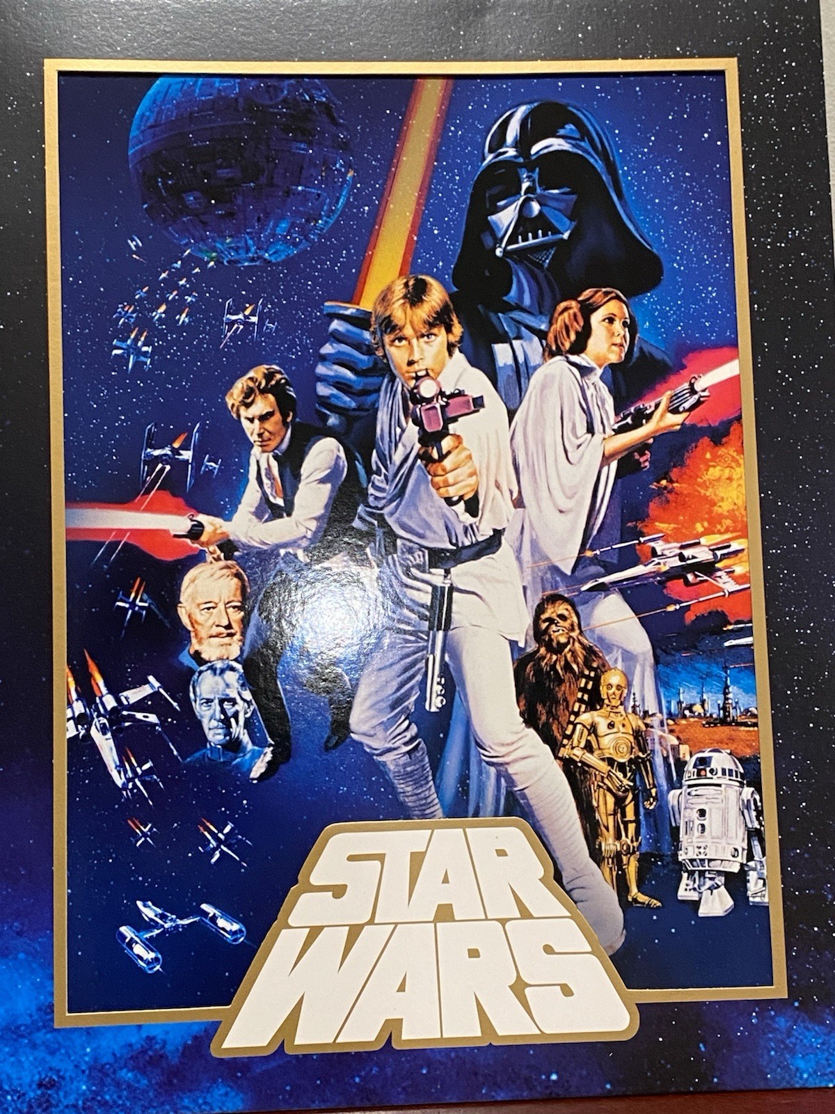 STAR WARS Limited Edition Collectible Lithograph LucasFilms 14”x11”