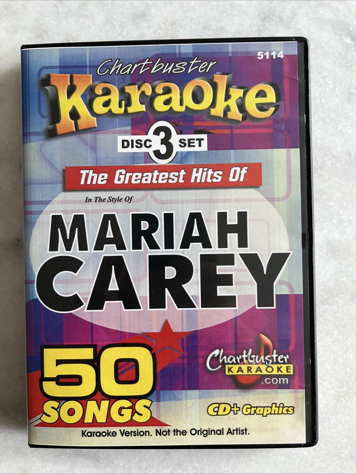 Mariah Carey Karaoke Chartbuster Greatest Hits 50 Songs 3 discs CD + Graphics