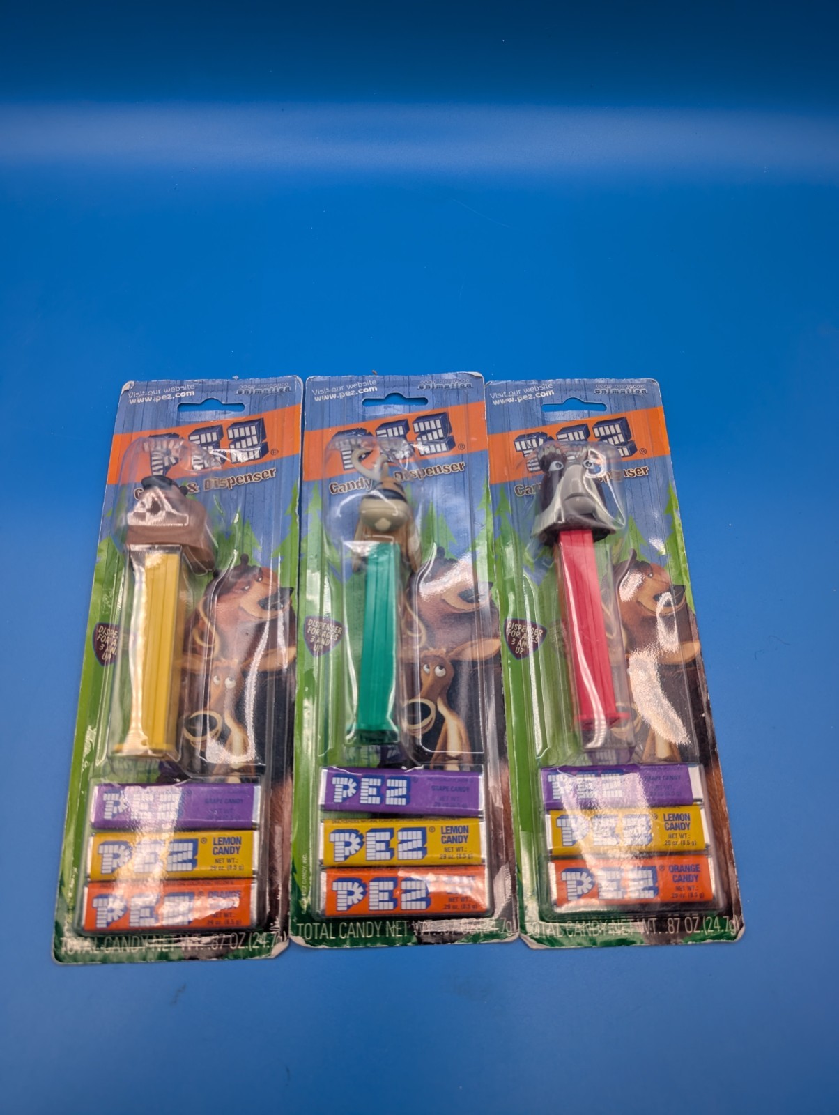 Pez Dispensers - Open Season Lot Of 3