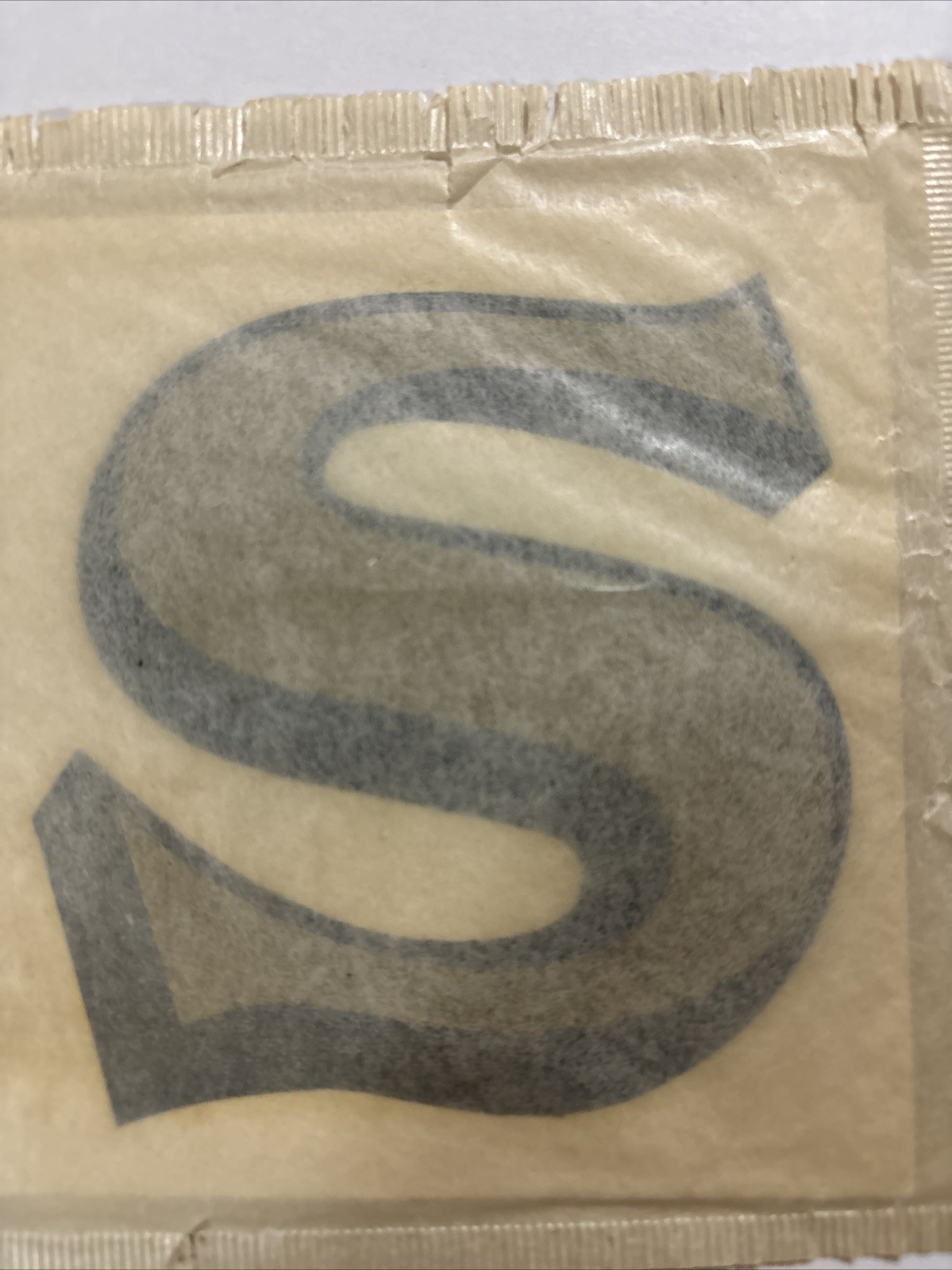 Vintage 3- 1/4  DURO Waterslide Decals Letter  S Gold