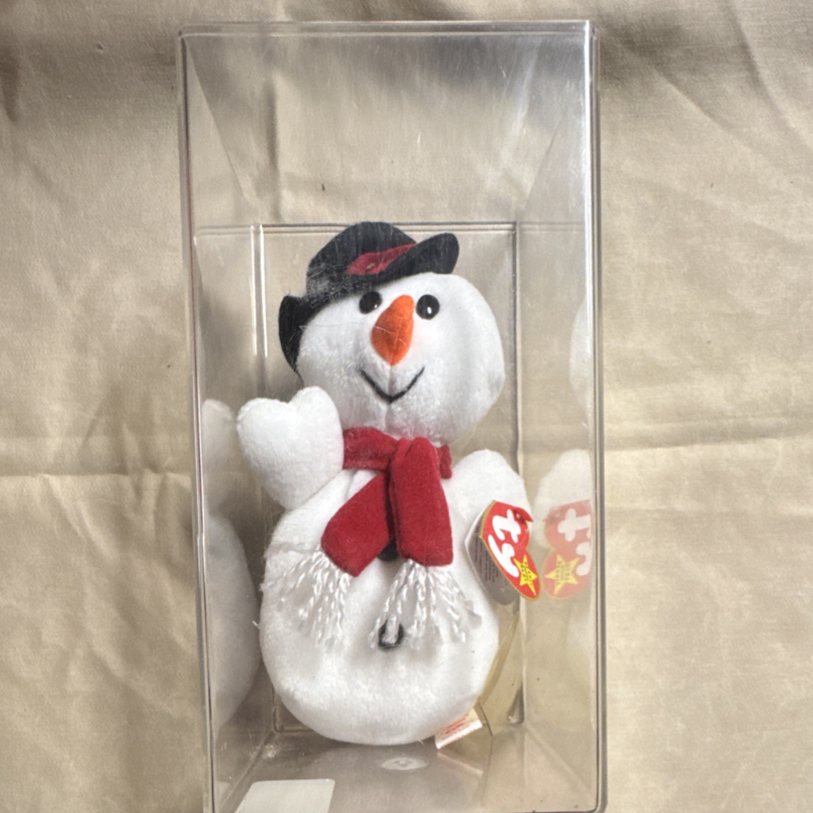 Ty Beanie Babies Snowball Retired 1996 Snowman Plush for Ages 3+ Rare