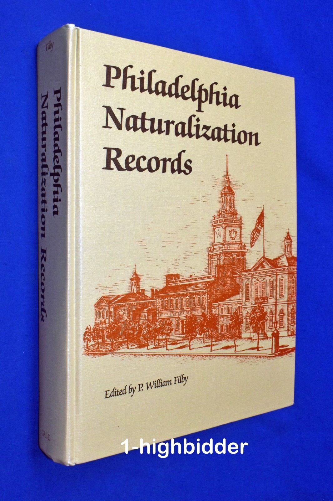 Philadelphia Naturalization Records Filby 1789-1880 HARDCOVER Genealogy Index