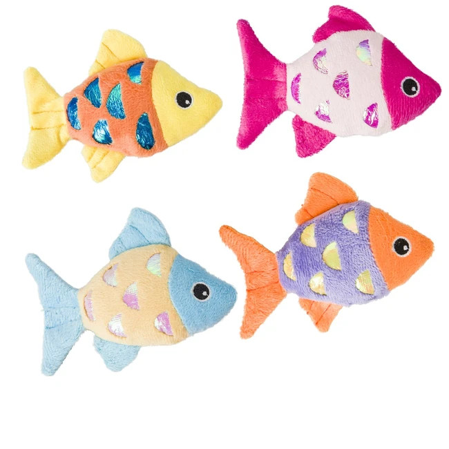 Ethical Products Shimmer Glimmer Fish Cat Toy Catnip Plush