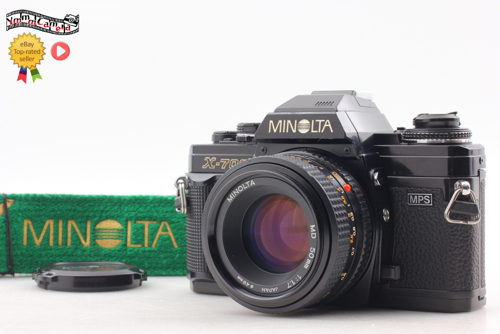 [Near MINT] MINOLTA New X-700   Black Film Camera MD 50mm F1.7 Lens From JAPAN
