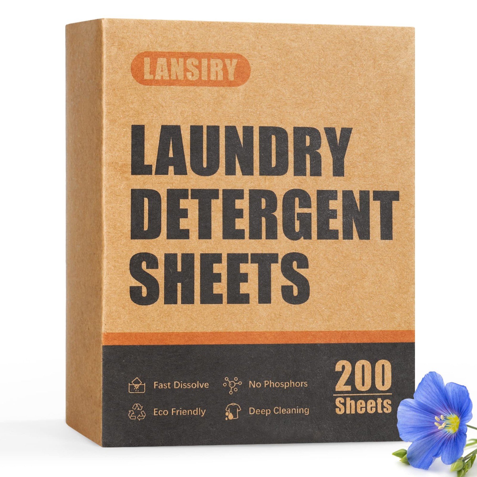 Laundry Detergent Sheets - 200 Loads Fresh Linen Scent 1 Count (Pack of 200) 