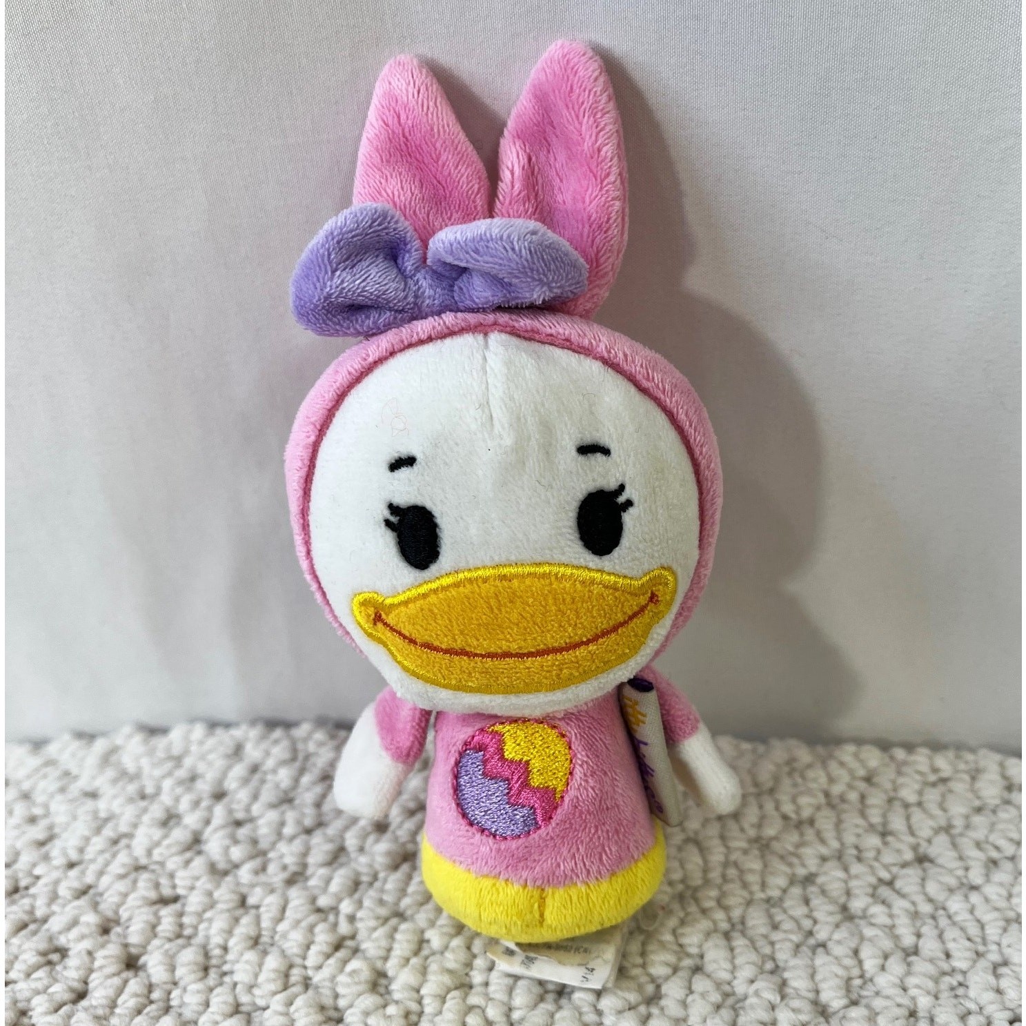 Hallmark Itty Bitty Plush Daisy Duck Easter Egg Pink Bunny Ears 6" Disney