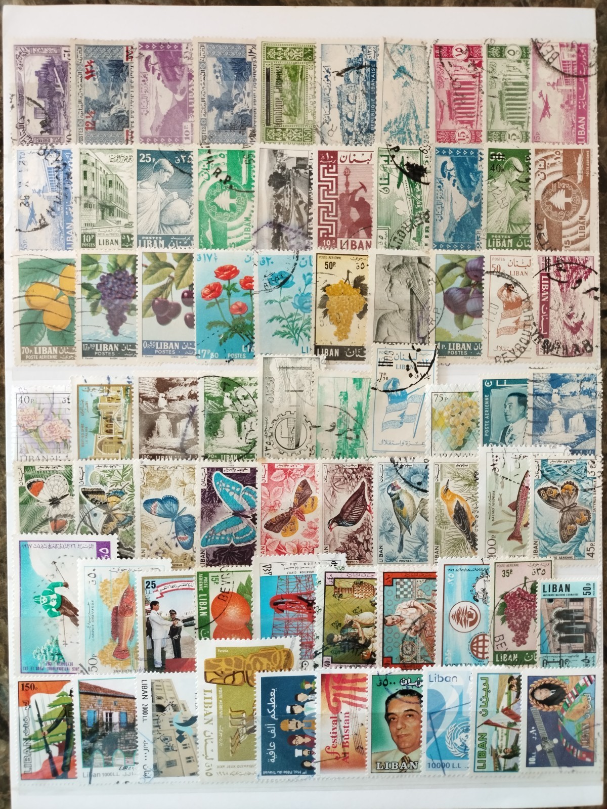 Lebanon Stamps - 70 Diff. All Large Commemorative F/VF Used 1927 Onward