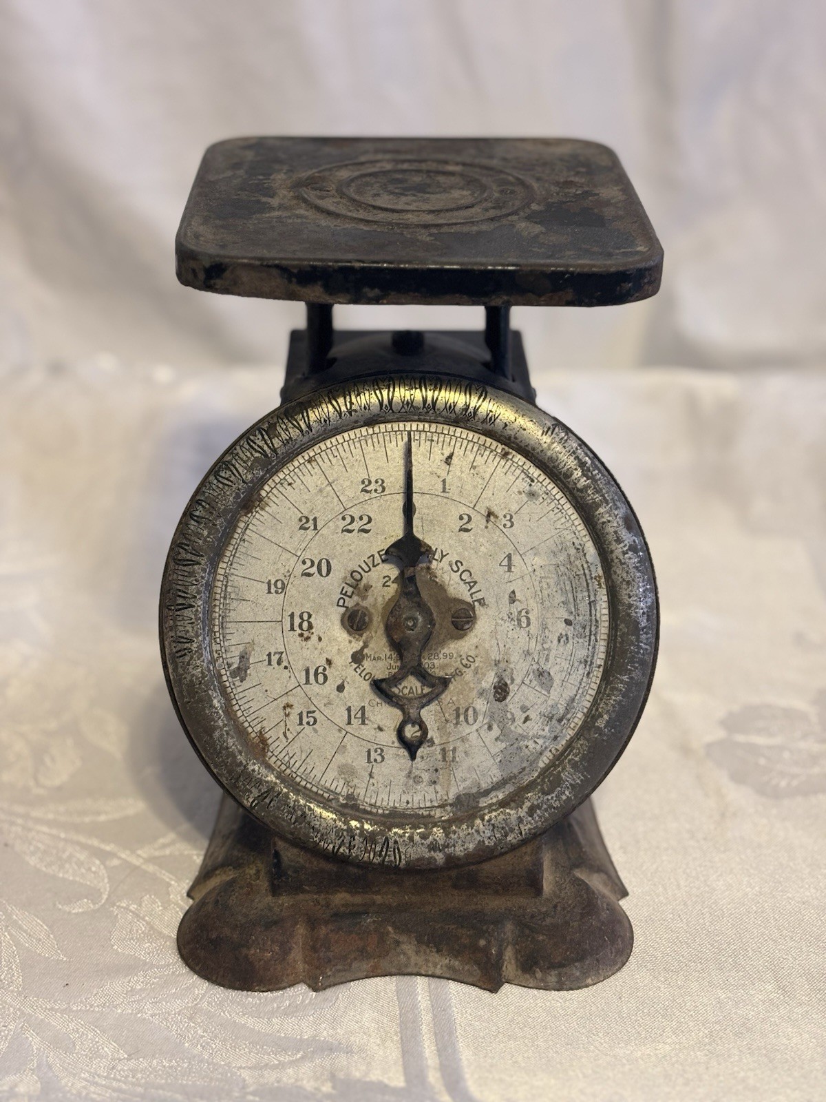 Pelouze Scale & Mfg. Co. Mercantile Mechanical Scale with Eagle Motif