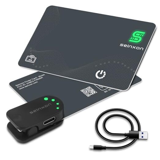 Wallet Finder RFID Blocking Card IP68 Item Tracker Works with Apple Ultra Slim