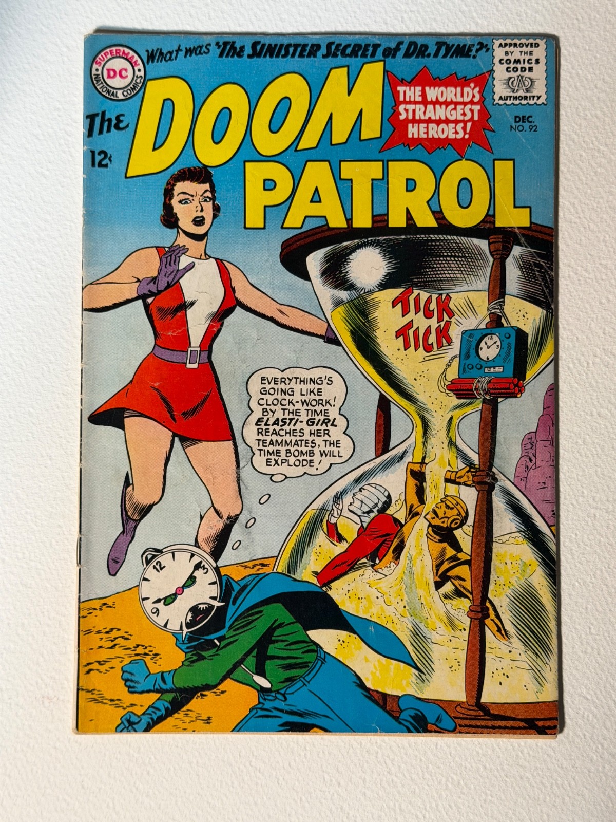 Doom Patrol #92 . DC Conmics  1964. 1st App Dr. Tyme. See Pics for Condition