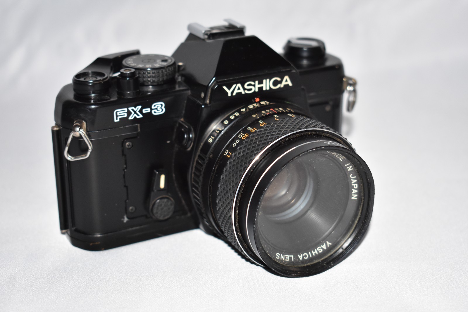 Yashica FX-3 35mm SLR Film Camera w/ Yashica DSB 50mm f1.9 Lens - Working