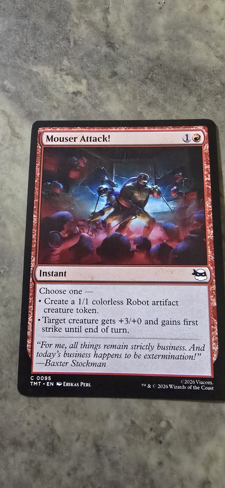 Mouser Attack! Teenage Mutant Ninja Turtles Regular Instant Common MTG NM 