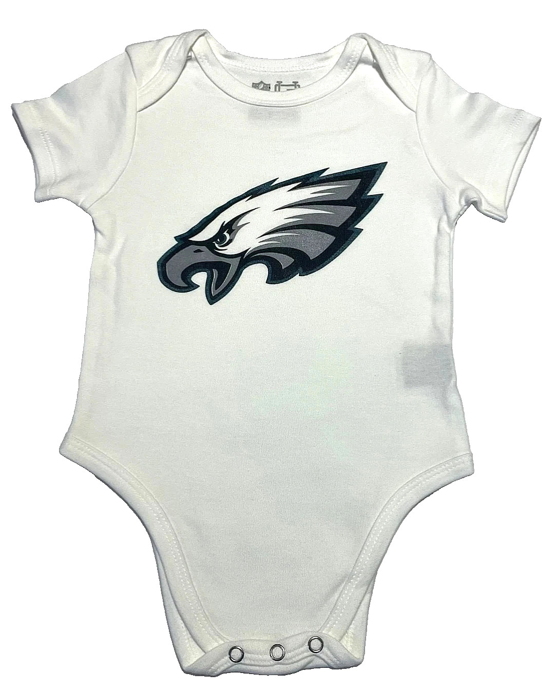 Philadelphia Eagles Logo Bodysuit Romper Top Philly NFL Football White New Baby
