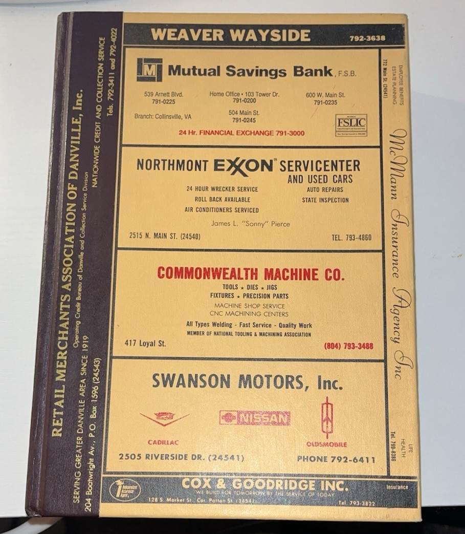 1989 Danville VA City Directory