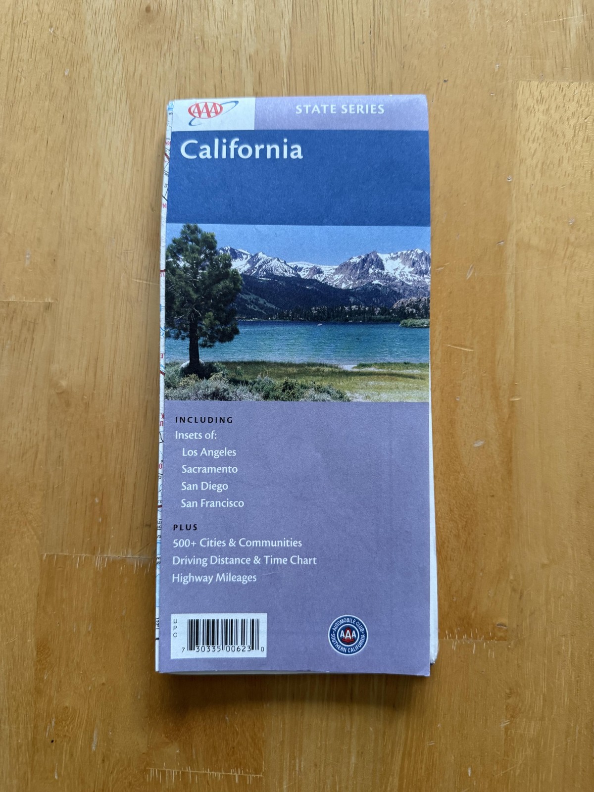 Vintage 2003 AAA California State Series Highway Road Map Folded Brochure
