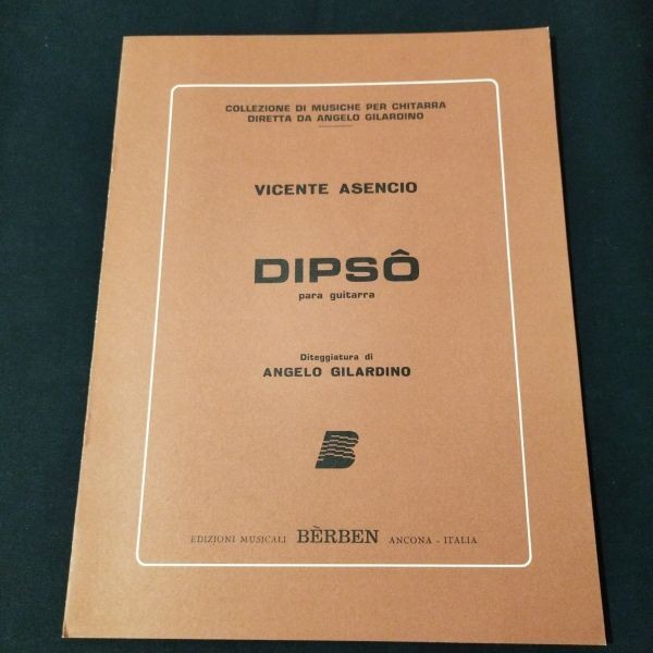 Sheet music guitar Vicente Asensio DIPSO shelf YnB10