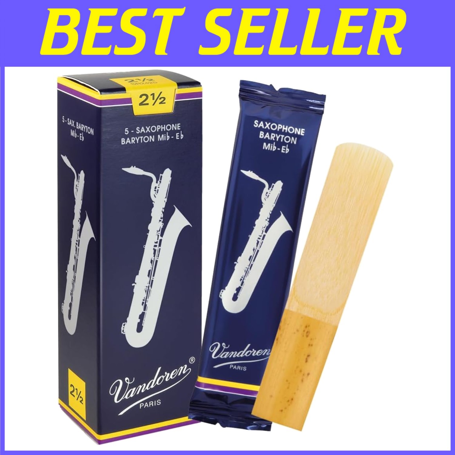 Traditional Bari Sax Reeds, Strength 2.5