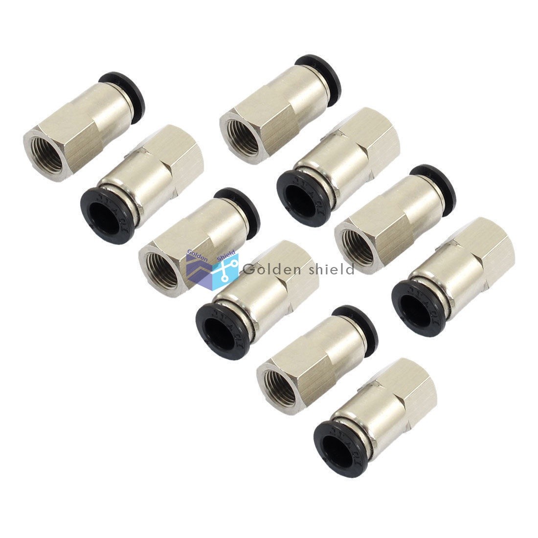 10 Pcs JPCF8-01 1/8" PT Female Thread 8mm Push In Joint Pneumatic Quick Fittin✦K