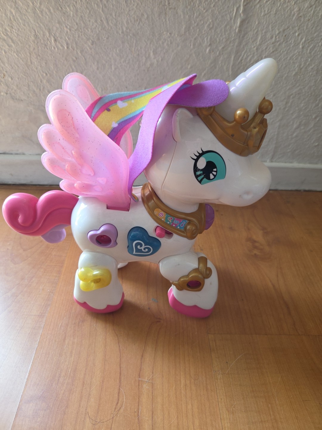 Interactive Unicorn Toy with Lights Sounds Wings Crown Princess Fantasy