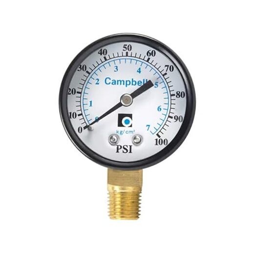  0 psi 100 psi Pressure Gauge 