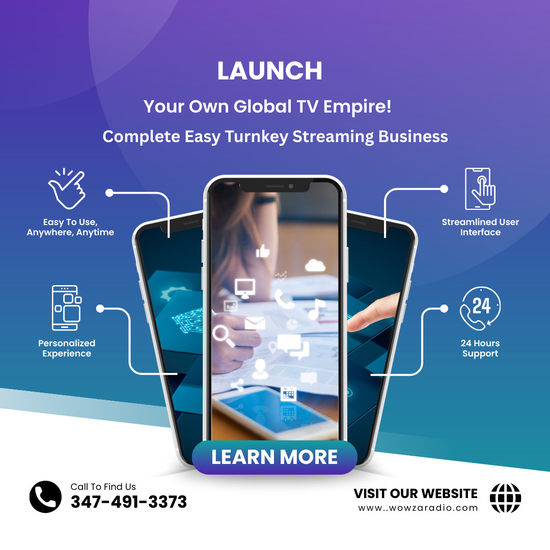 Launch Your Own Global TV Empire!  Complete Easy Turnkey Streaming Business