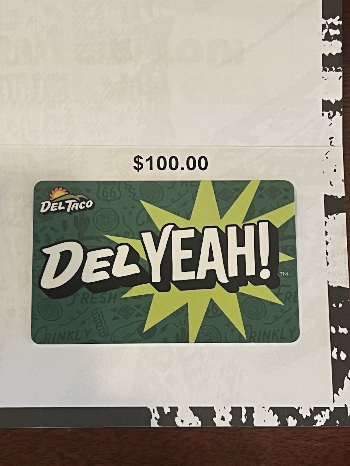 DEL TACO - GIFT CARD Value $100