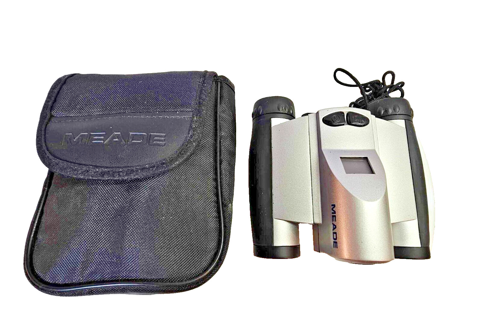 Meade Capture View 8x22 Digital Camera Binocular .3 Megapixel W/ Case- Untested