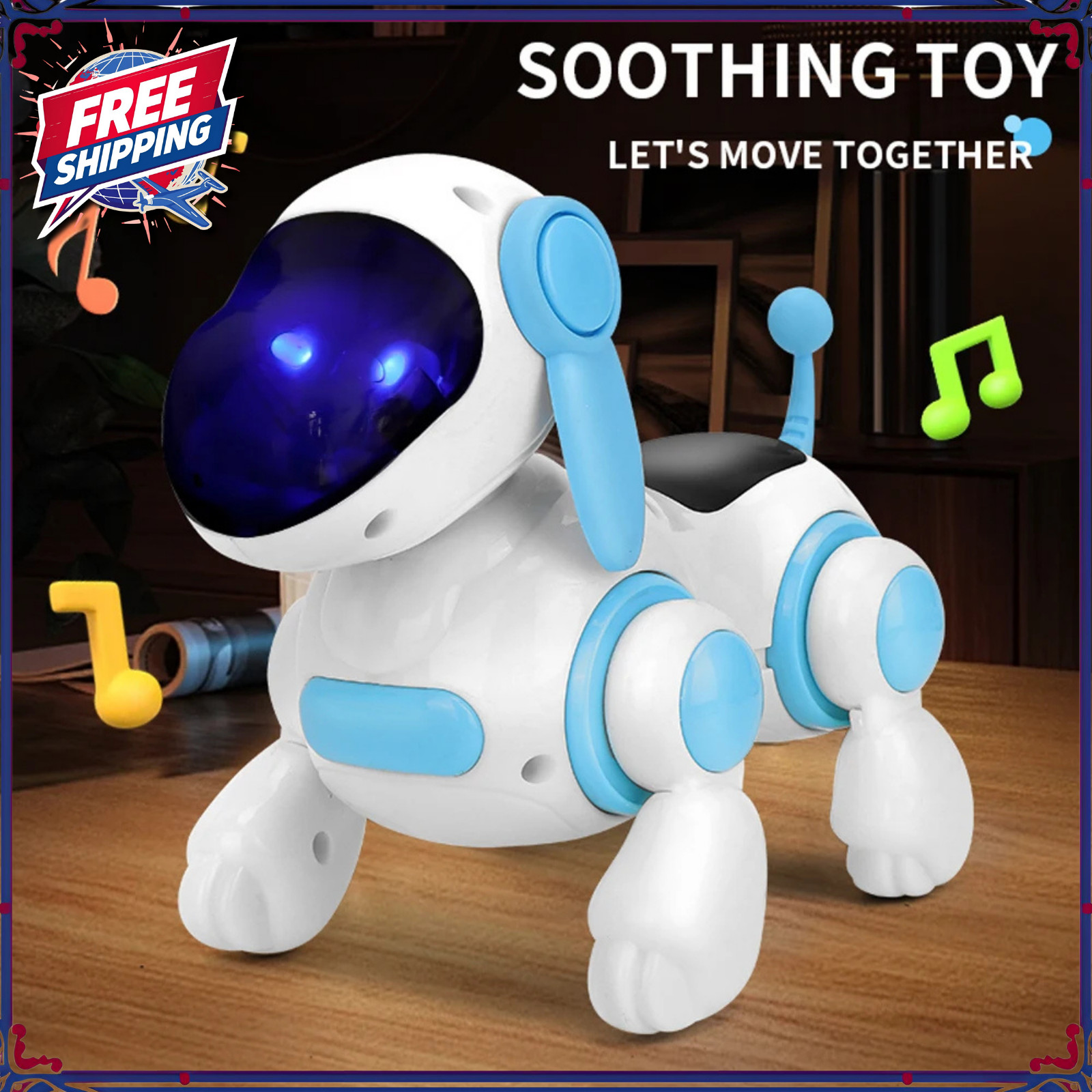 Intelligent Smart Dancing Robot Dog Remote Control Programmable Stunt Kids Toys