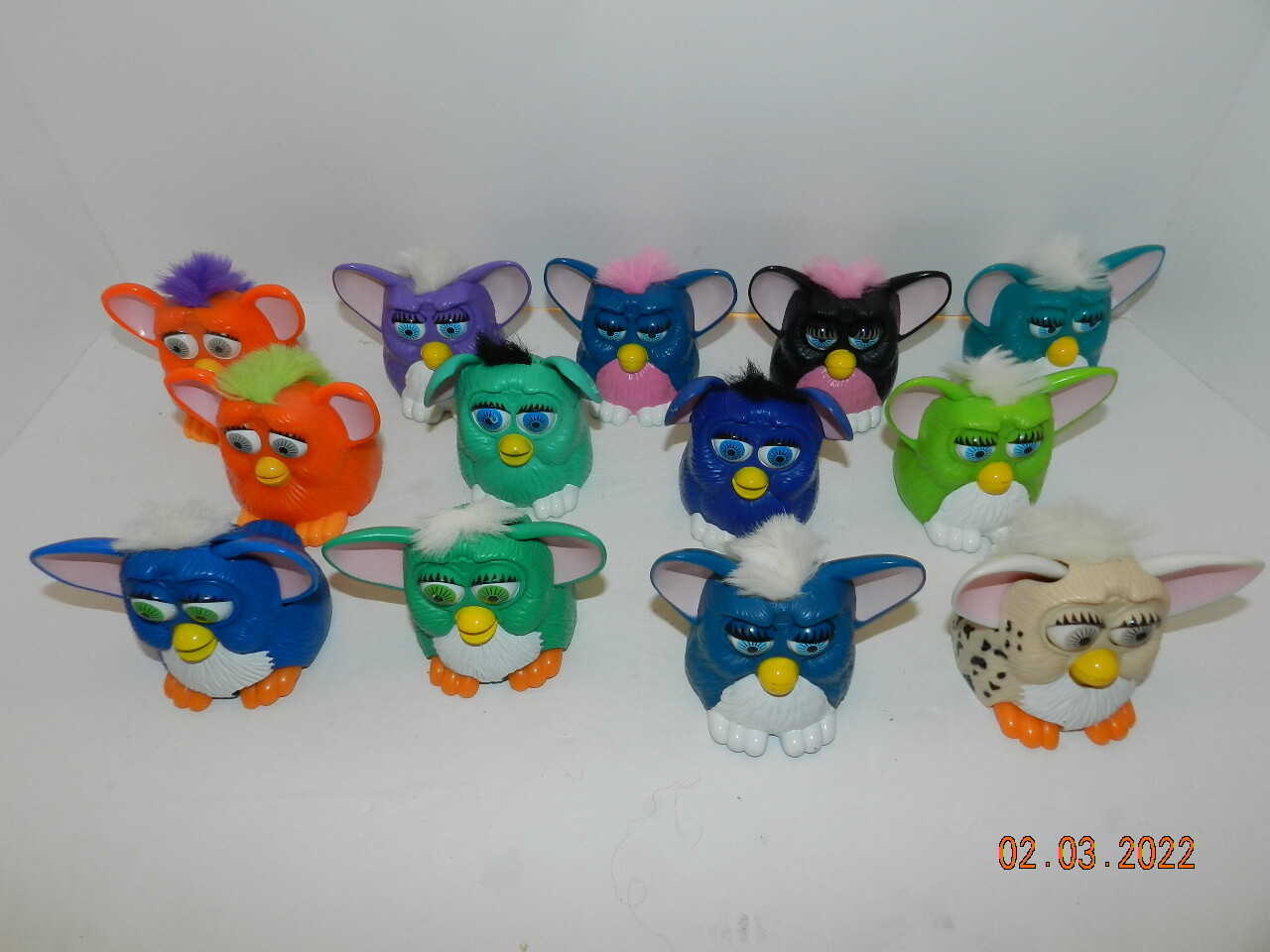 McDonalds Happy Meal Toy Plastic Furby - Lot of 12 (1998) 