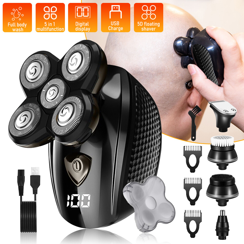 Rechargeable Head Shavers for Bald Men Electric Razor Waterproof Wet Dry Shaving