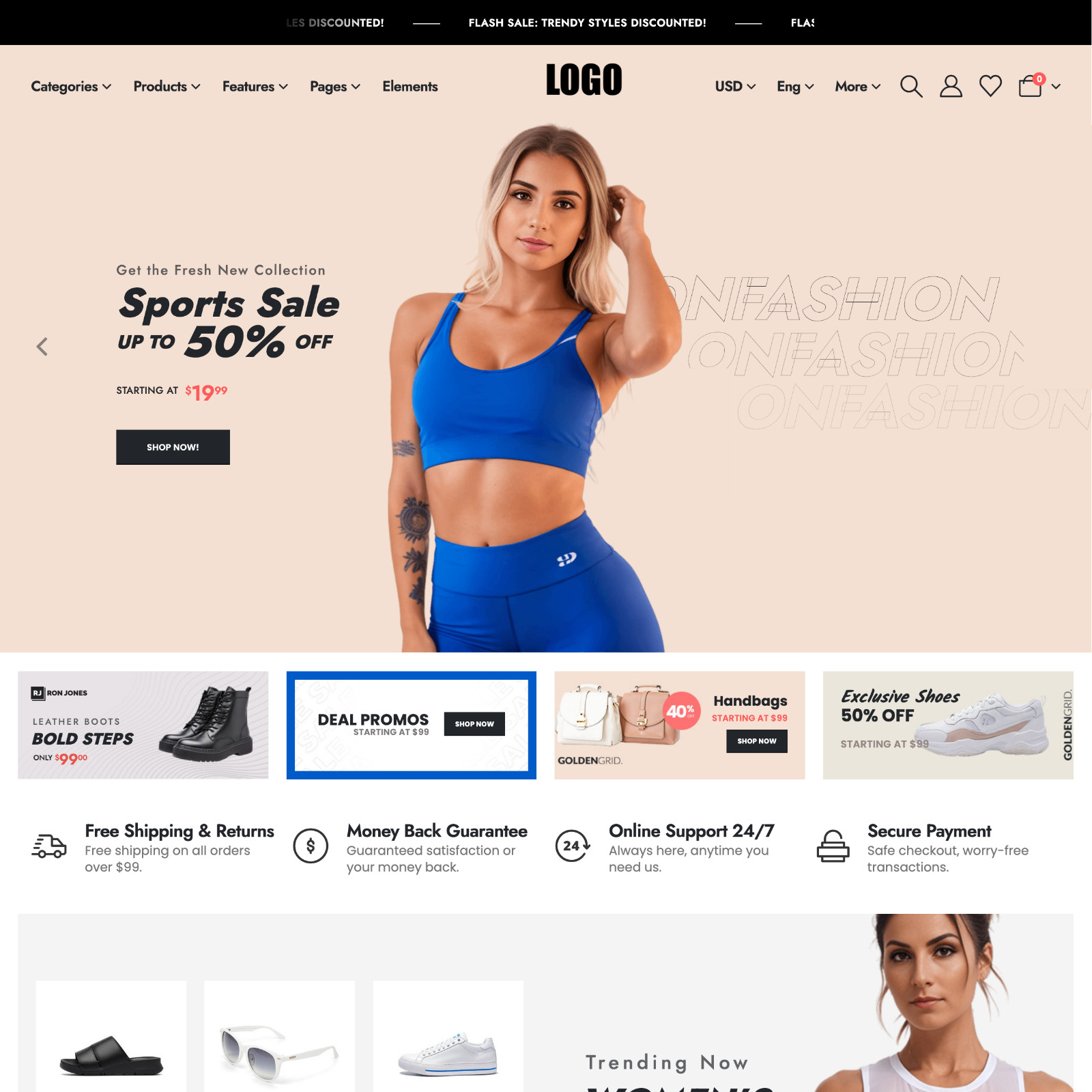 ⭐ Sports Store Website Design for Sale + FREE VPS Web Hosting