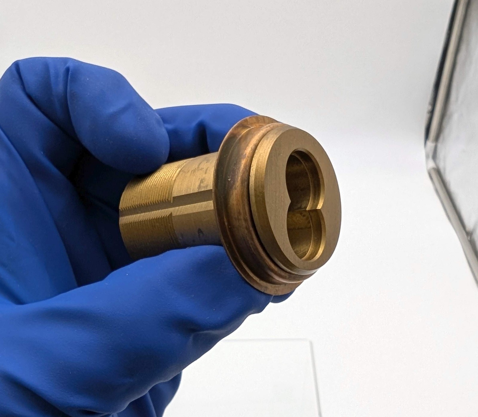 KSP 407L SFIC Mortise Cylinder Housing 1-3/4" Satin Bronze 6 to 7 Pin