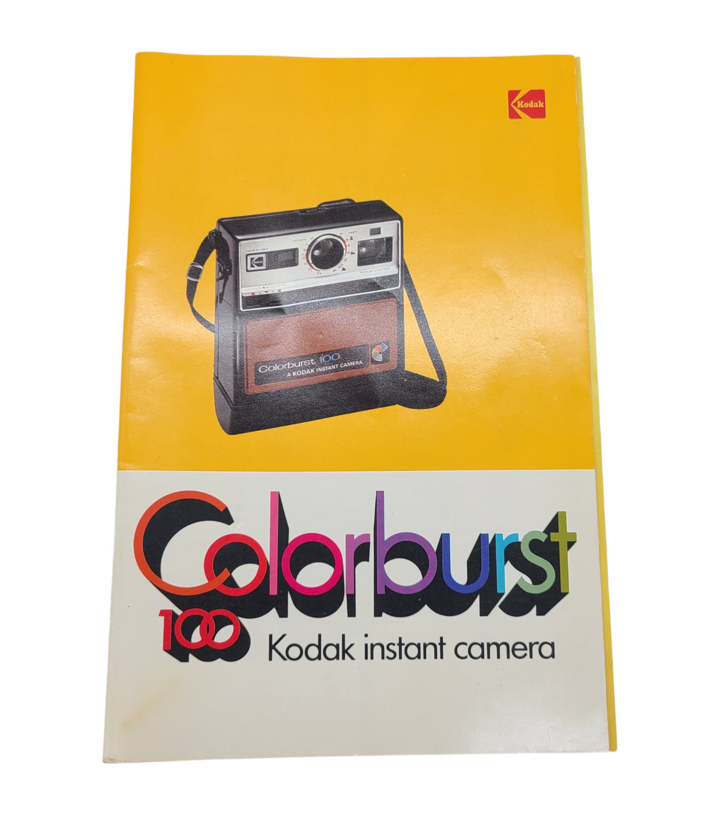 Vintage Colorburst 100 Kodak Instant Camera Owners Instruction Manual Used