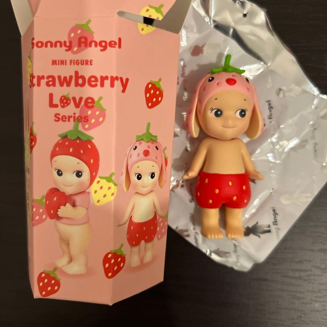 Sonny Angel Strawberry Love Series Lop-Eared Rabbit F/S FEDEX