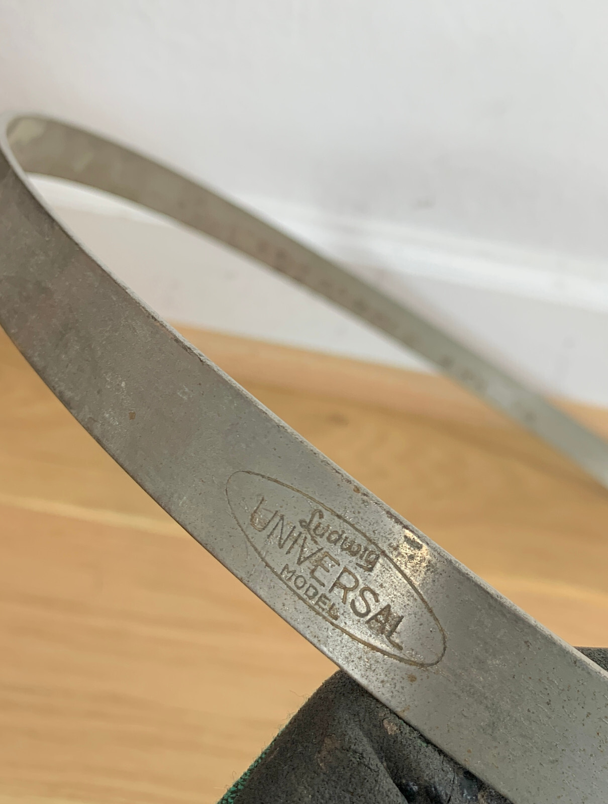 LUDWIG Universal 15" Snare Drum RIM HOOP Counterhoop Part 1920s 30s Vtg Nickel